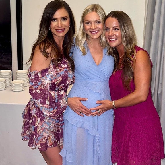 Rays for Days Gabriela Romper Off the Shoulder Purple Paisley - Picture 5 of 6